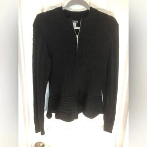 Venus all black sweater with flare bottom Size large